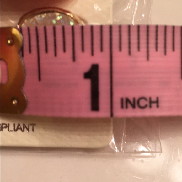 2 Left 🔥Rose Gold Dainty oval druzy stud earrings - Picture 6 of 6